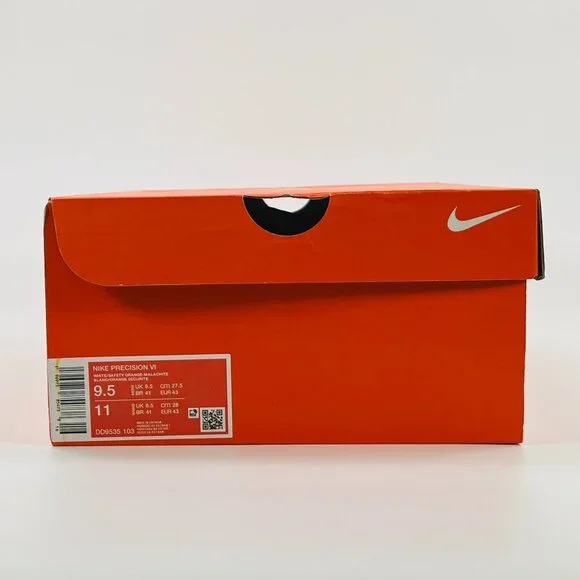 Nike Precision 6 'Malachite Safety Orange' DD9535-103 size 9.5